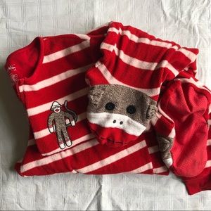 Nick & Nora Monkey Footed One Piece Pajamas